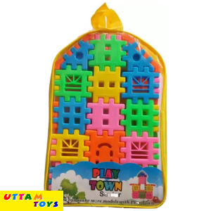 Suraj Toys Play Town Senior Educational Building Block Toys Set for Kids