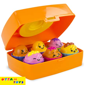 Funskool Tomy Toomies Shake and Sort Cupcakes Toy (Orange)