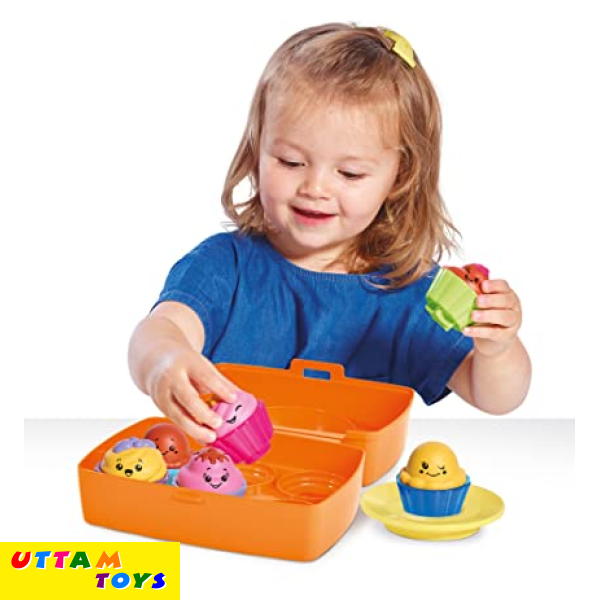 Funskool Tomy Toomies Shake and Sort Cupcakes Toy (Orange)