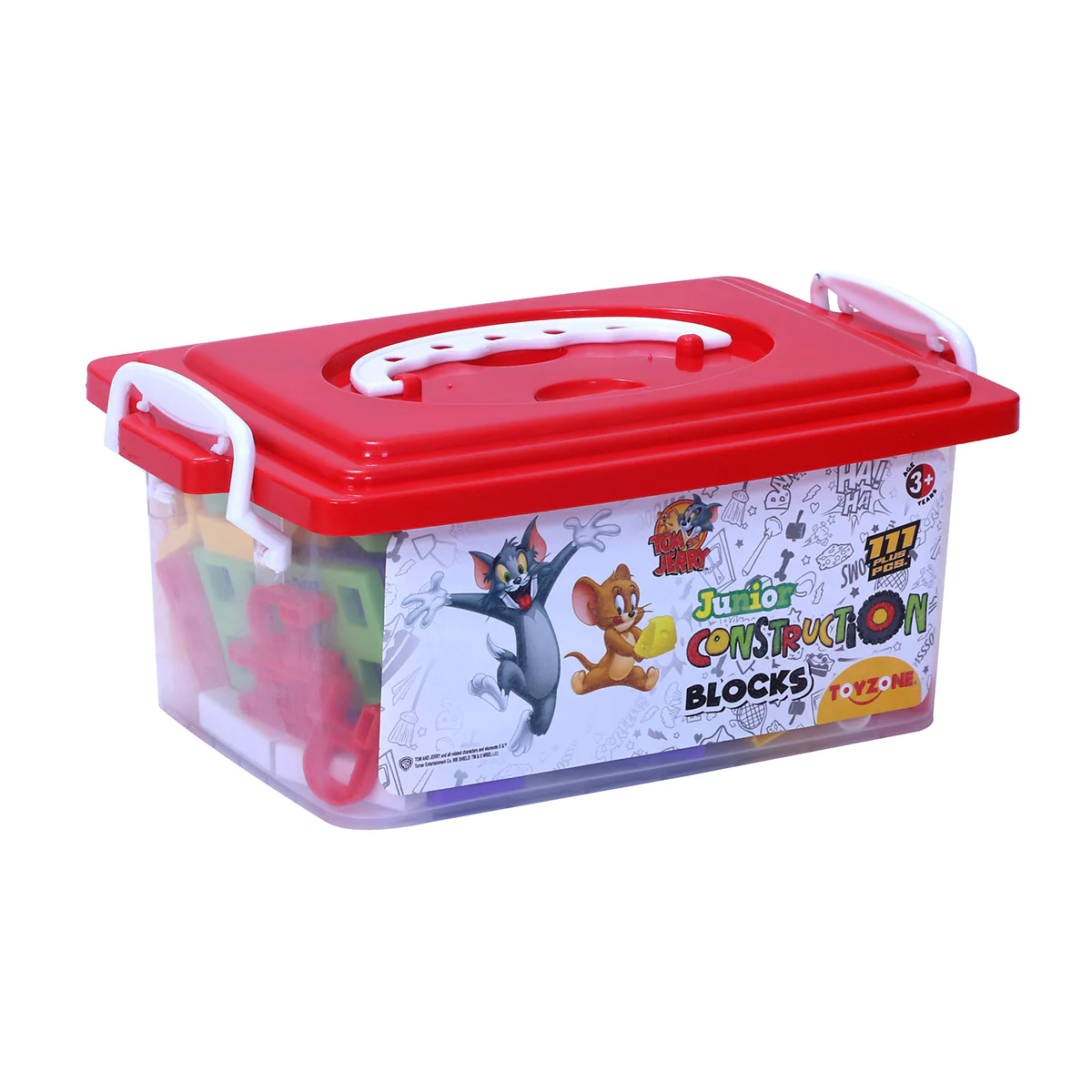 Toyzone Tom & Jerry Junior Construction Blocks (111pcs)