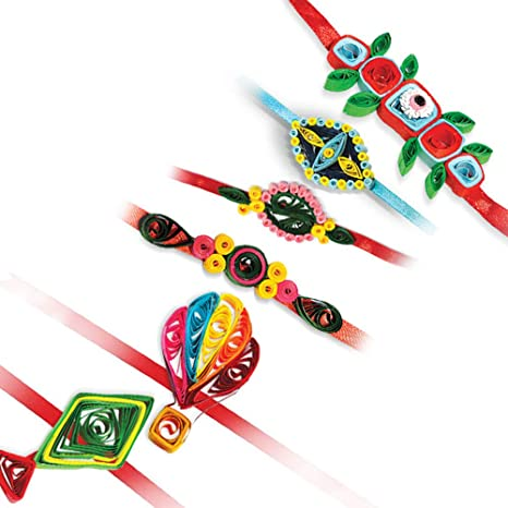 Toy Kraft Paper Quilling - Wrist Bands, Multi Color