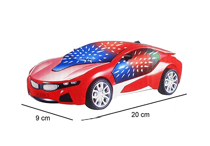 Uttam Toys 1:22 Scale Remote Control Famous car with 3D Lights - Red