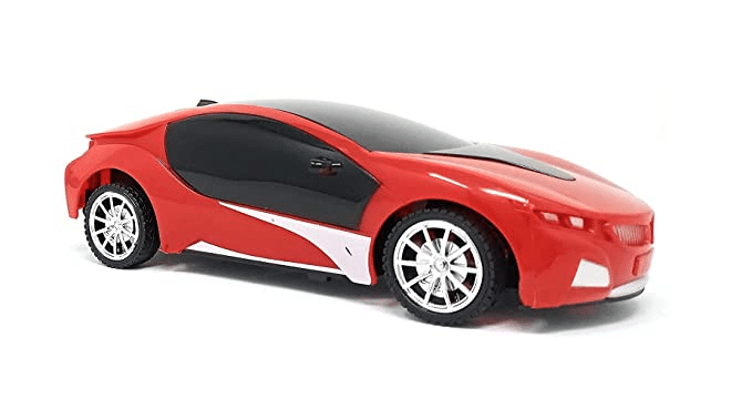 Uttam Toys 1:22 Scale Remote Control Famous car with 3D Lights - Red