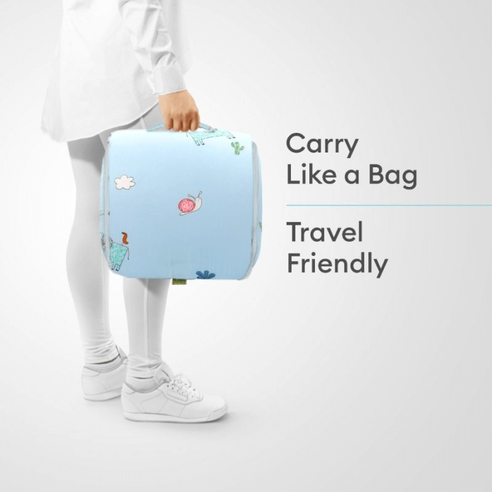 R For Rabbit Baby Nest Lite Bed - Easy Compact Fold, Zip Clouser, Carry Like Bag, Travel Friendly