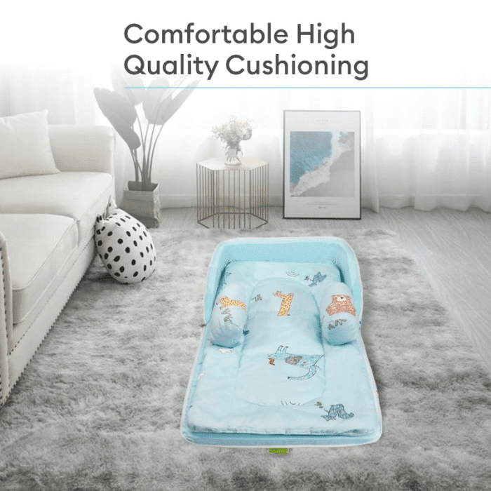 R For Rabbit Baby Nest Lite Bed - Easy Compact Fold, Zip Clouser, Carry Like Bag, Travel Friendly