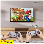 PSS Super Classic Retro 8Bit/16Bit Mini Game Console with 634 Games, HDMI HD Output Video Game System, 2 Wireless Controllers