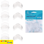 R for Rabbit Transparent Protector Corner Cushion Guards Pack of 8 - White