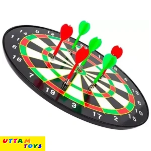 D-Dart Magnetic Dartboard Board Game Set - Bullseye Dart Board with 6 pcs Safe Darts for Indoor and Outdoor Game