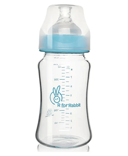 R for Rabbit Fist Feed Glass Feeding Bottle