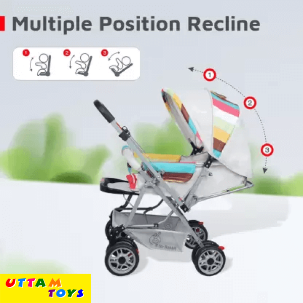 R For Rabbit Lollipop Lite Baby Stroller - Travel Friendly, Easy To Fold, Reversible Handle, Wheel Lock, Adjastable Leg Rest