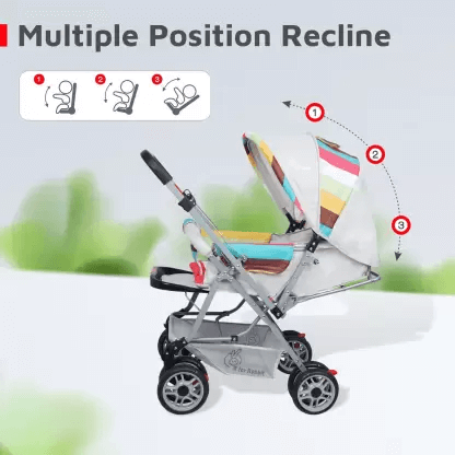 R For Rabbit Lollipop Lite Baby Stroller - Travel Friendly, Easy To Fold, Reversible Handle, Wheel Lock, Adjastable Leg Rest