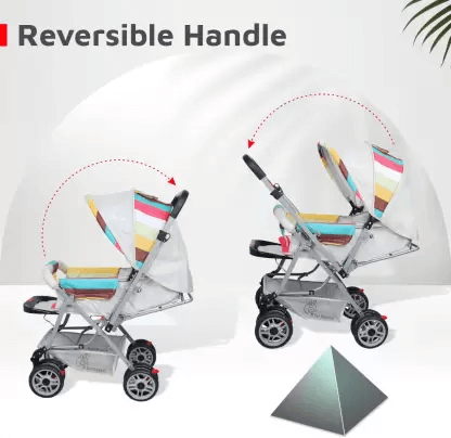 R For Rabbit Lollipop Lite Baby Stroller - Travel Friendly, Easy To Fold, Reversible Handle, Wheel Lock, Adjastable Leg Rest