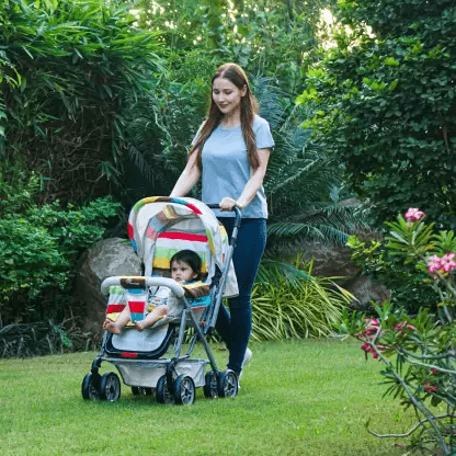 R For Rabbit Lollipop Lite Baby Stroller - Travel Friendly, Easy To Fold, Reversible Handle, Wheel Lock, Adjastable Leg Rest