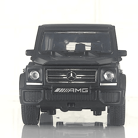 Uttam Toys Alloy Metal Black Mat Mercedes G Wagon Pull Back Die-cast Car Scale Model Mini Auto Toy