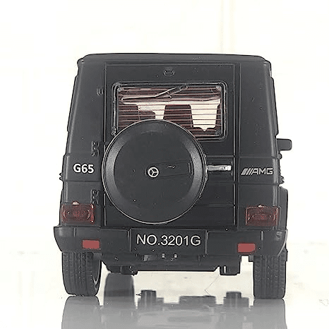 Uttam Toys Alloy Metal Black Mat Mercedes G Wagon Pull Back Die-cast Car Scale Model Mini Auto Toy