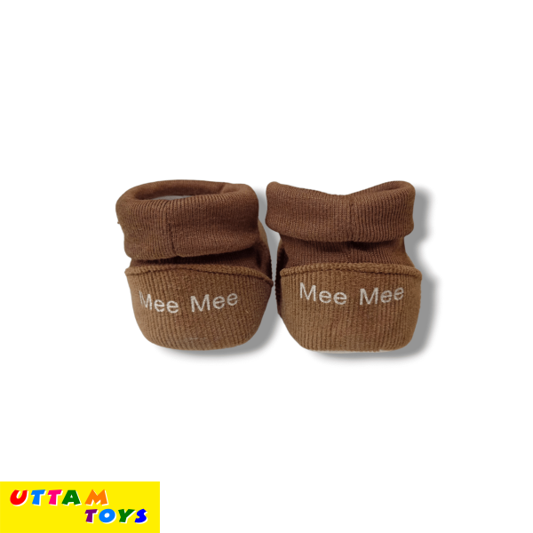 Mee Mee Baby Shoe for New Born Baby Infant Booty - Brown