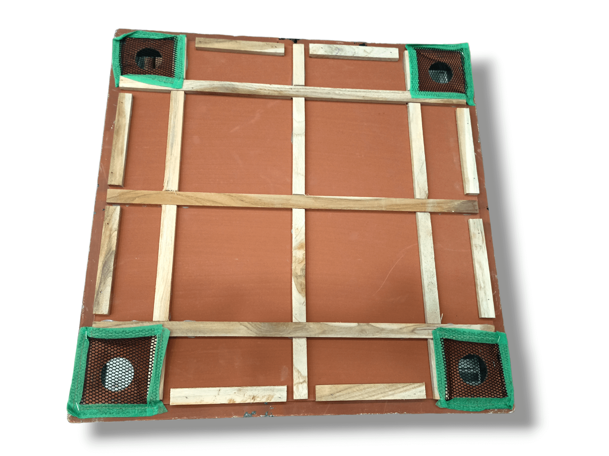 Raja Sports Wooden Round Pocket Carrom Board - Multicolour (24*24 Inc.)