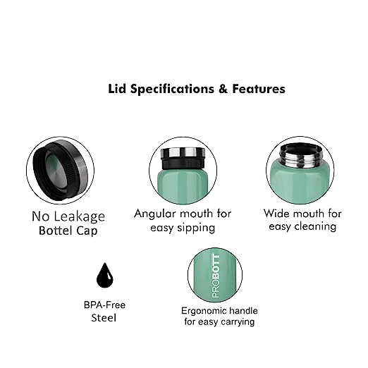 Probott Thermosteel Sliced Vacuum Flask Each 500ml