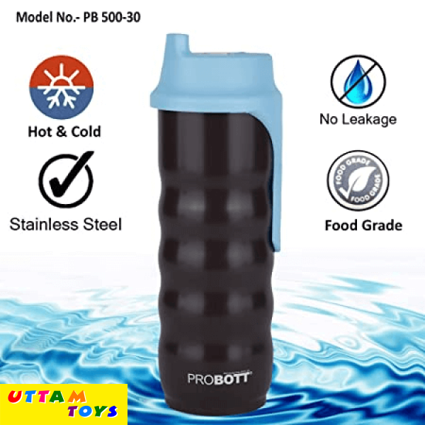 Probott Thermosteel Spring Shaker for Protein Shake Gym 500ml