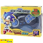 Sega Genesis Game Player Sonic The Hedgehog 1&2 Plug into TV With Built-in 12 Sega Games