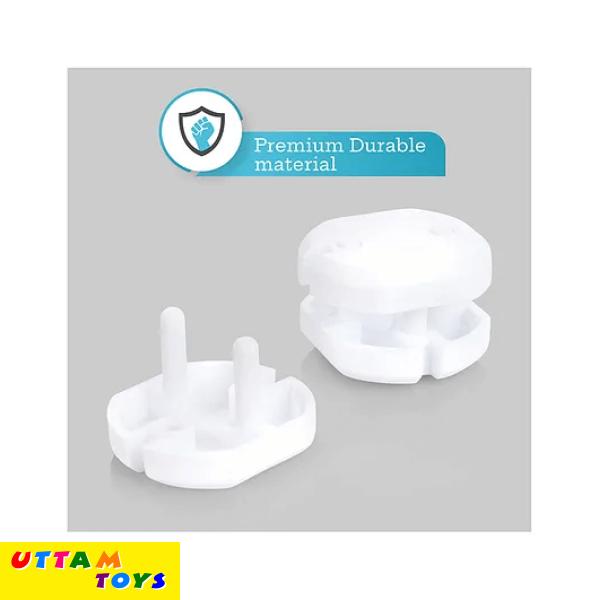 R for Rabbit Protector Socket Cover Guards Pack of 6 - White
