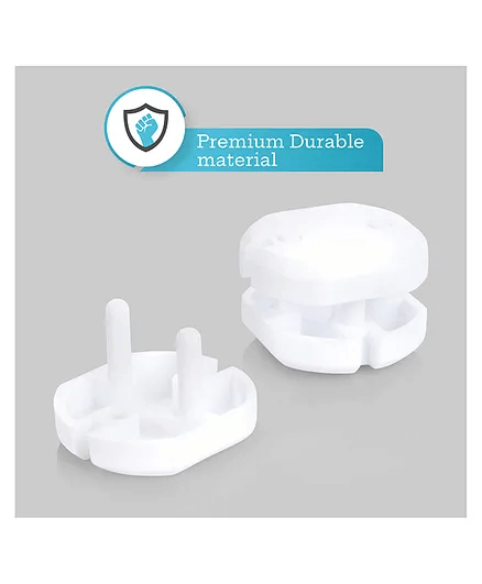 R for Rabbit Protector Socket Cover Guards Pack of 6 - White