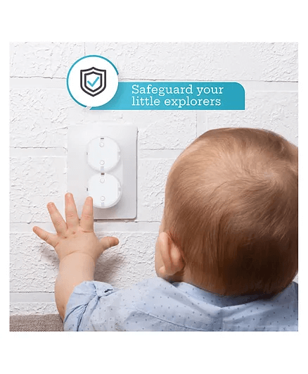 R for Rabbit Protector Socket Cover Guards Pack of 6 - White
