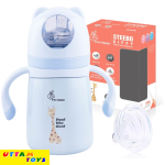 R For Rabbit Steebo Giffy SS Baby Spout Sipper 300 ML (Blue)