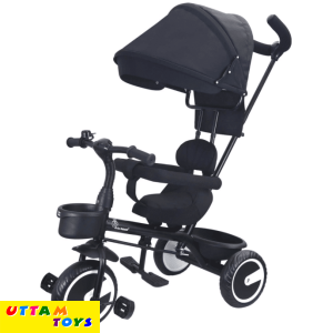 R For Rabbit Tiny Toes T30 Ace Tricycle - 3 in 1, Adjustable Parental Control & Canopy, Front & Rear Basket