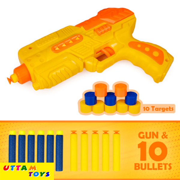 Anmol Toys Apache Air Striker Soft Blaster with 10 Darts