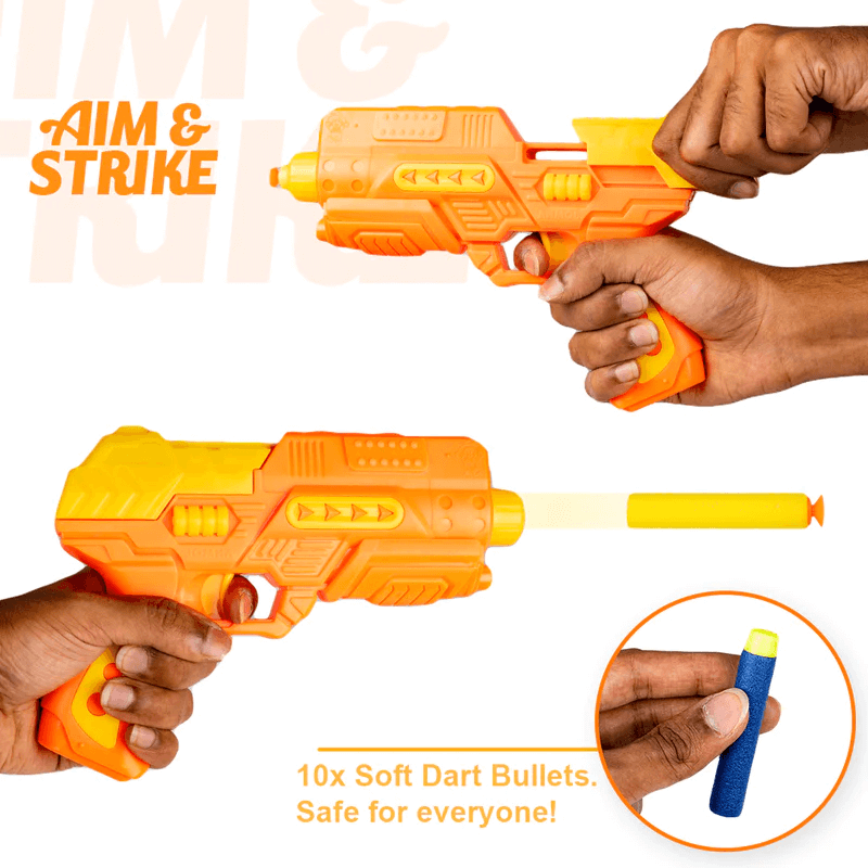 Anmol Toys Apache Air Striker Soft Blaster with 10 Darts
