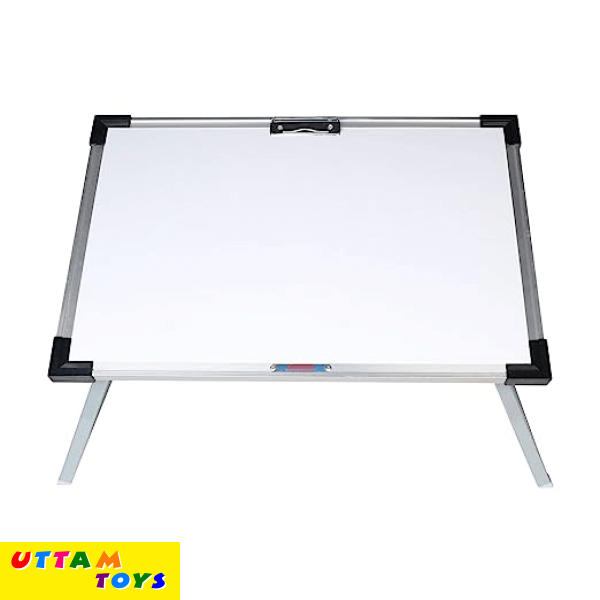 Arrow Multipurpose Foldable White Display Board Kids Metal Study Table (White)