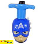Uttam Toys Avengers Spinning Top Toy with Music and Flashing Lights - Multicolour