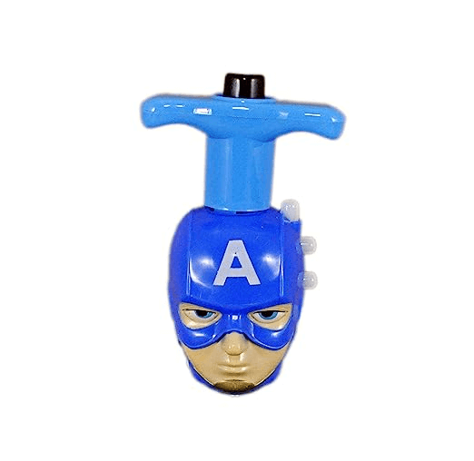 Uttam Toys Avengers Spinning Top Toy with Music and Flashing Lights - Multicolour