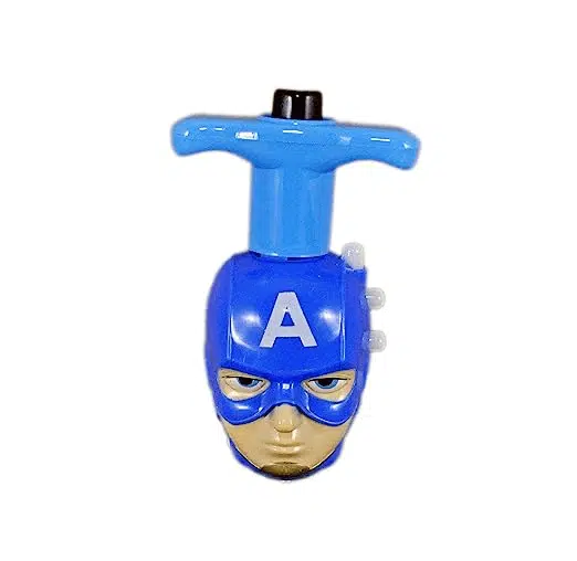 Uttam Toys Avengers Spinning Top Toy with Music and Flashing Lights - Multicolour