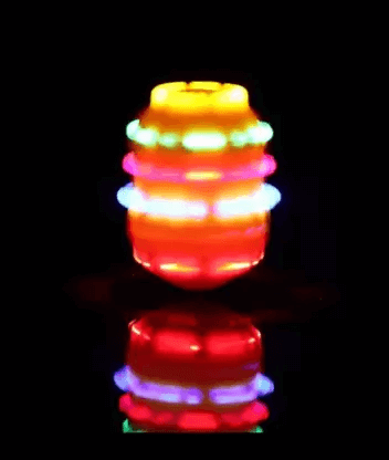 Uttam Toys Avengers Spinning Top Toy with Music and Flashing Lights - Multicolour