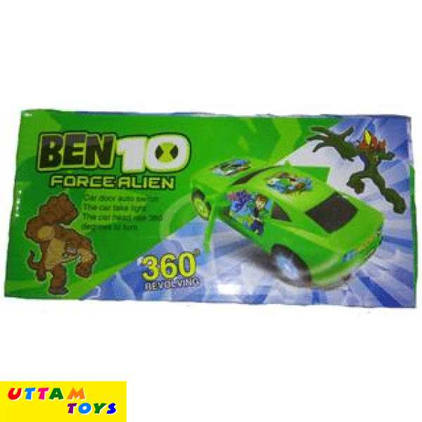 New BEN 10 Musical Car Toy For Kids With 360 Degrees Rotation Function