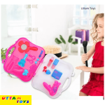 Fashion Beauty Set (Portable Kids Pretend Play Hair Dryer Makeup Toy Set)