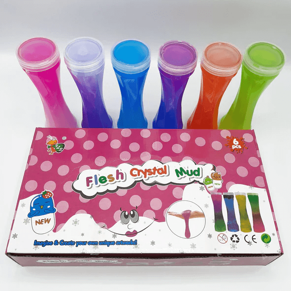 Crystal Zone Non Toxic Colored Medium Size Designer Shimmery Beats Crystal Colorful Sparkling Glittery Slime DIY Magic Clay Crystal Mud Putty Toy for Kids(Multi Colored)
