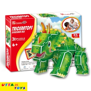 Cubic Fun Age Of Dinos 3D Puzzle Triceratops