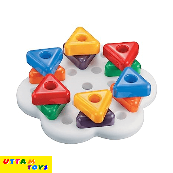 Quercetti Daisy Basic Triangoli, Multi Color