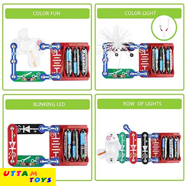 Electronic Blocks LED Fun || Colorful Fan || Fiber Tree || Tilt Sensor || Conduction Detector || 12 Pcs