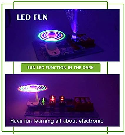 Electronic Blocks LED Fun || Colorful Fan || Fiber Tree || Tilt Sensor || Conduction Detector || 12 Pcs