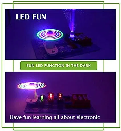 Electronic Blocks LED Fun || Colorful Fan || Fiber Tree || Tilt Sensor || Conduction Detector || 12 Pcs