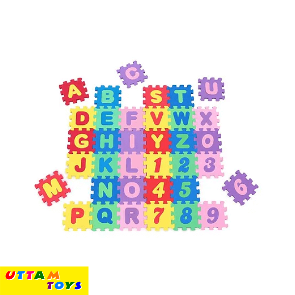 Uttam Toys Eva Puzzle Mat Small Multicolor - 36 Pieces