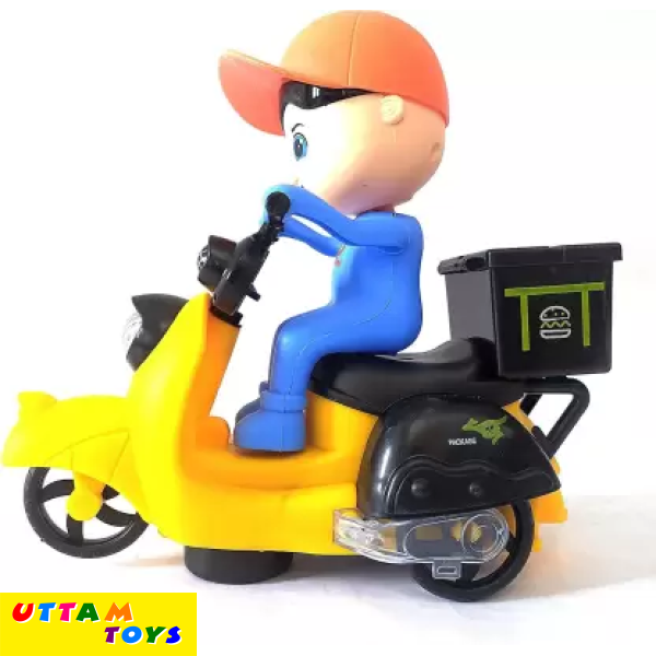 Fast Food Tricycle Motorcycle Vehicle Toy for Kids|Boys|Girls with Light & Music