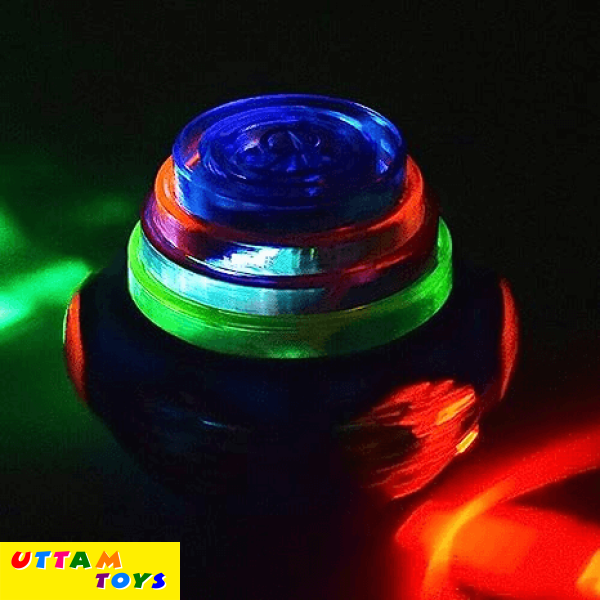Uttam Toys Spinning Light Top/Lattoo with LED Light & Music Spinning Top
