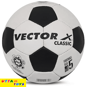 Vector X Classic Synthetic Rubberized Hand Stitched Football White & Black (Size-5)
