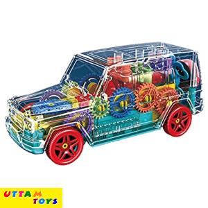 Sms Play & Smile Gear Suv Racing Car Jeep Vehicle 3D Colorful Light & Music and Bump & go Action