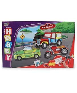 Virgo Toys Hobby Art Jr Vehicles 1- Stencil Art & Craft Kit